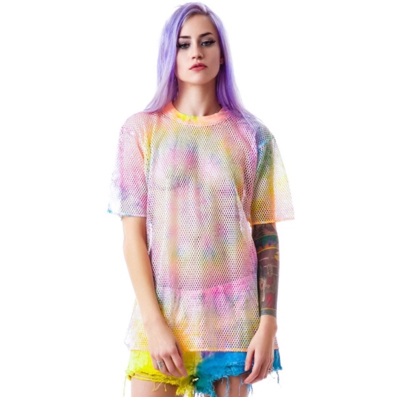 UNIF Relapse Mesh Tie-Dye Tee - Picture 2 of 6